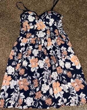 black and white polka dot dress Strapless Polka Dot Drop Waist Gown for Women | White/Black | Size: L main image 0